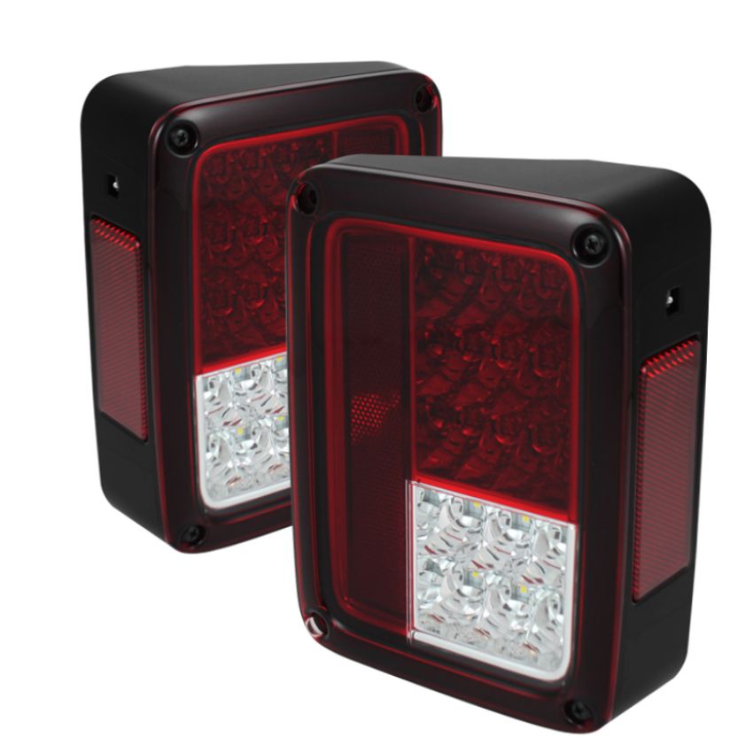 SPYDER 5070401 LED Tail Lights - Red Clear