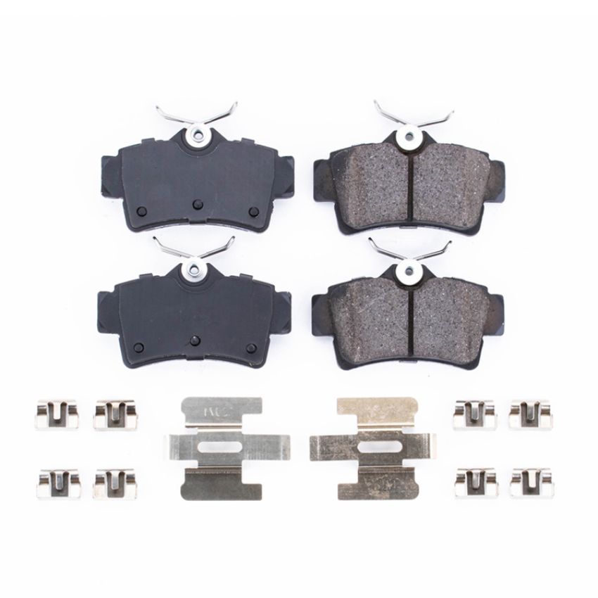 PowerStop 17-627A PowerStop - Z17 Low-Dust Ceramic Brake Pads with Hardware