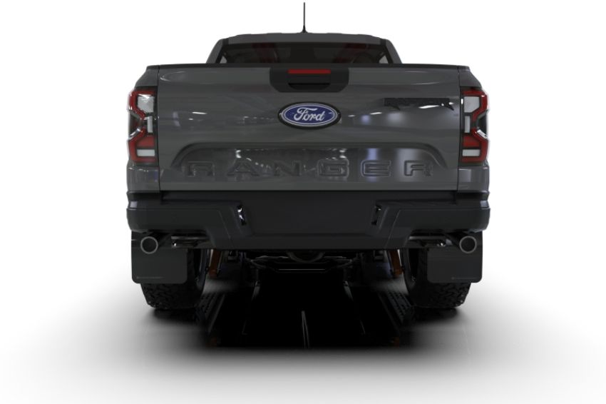 Rally Armor MF123-UR-BLK-GRY Black Mud Flap/Grey Logo