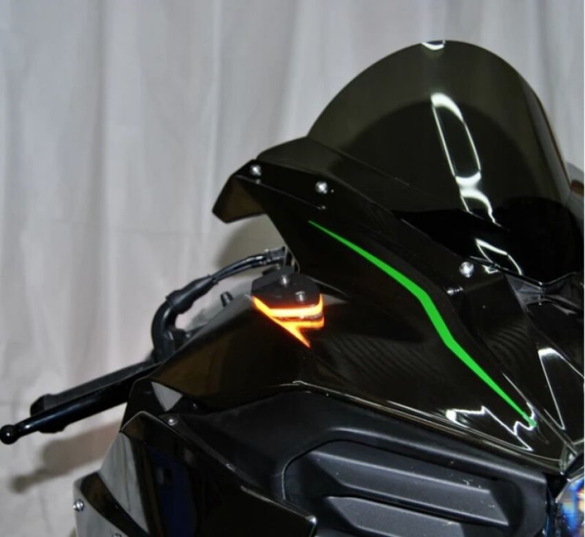 New Rage Cycles H2-MBO 15+ Mirror Block Off Turn Signals