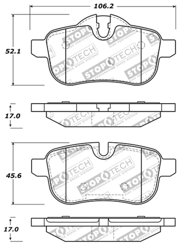 Stoptech 309.14330 Performance Brake Pads