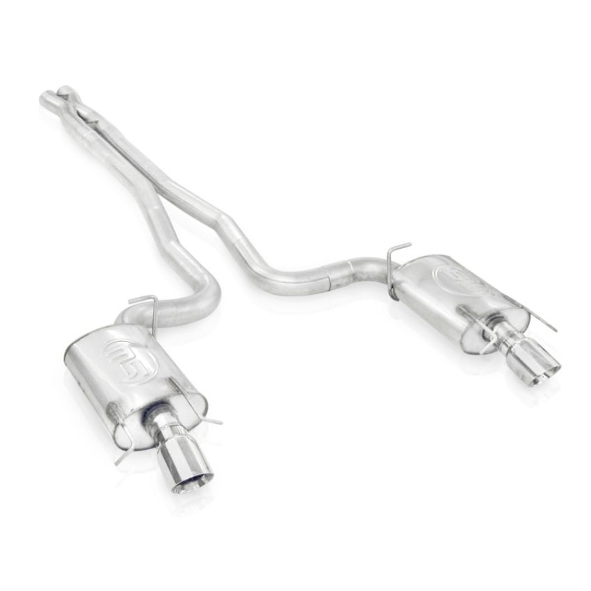 Stainless Works CTSV9CBHDR 2009-15 Cadillac CTS-V Sedan 3in Catback System X-Pipe Chambered Mufflers 4in Tips