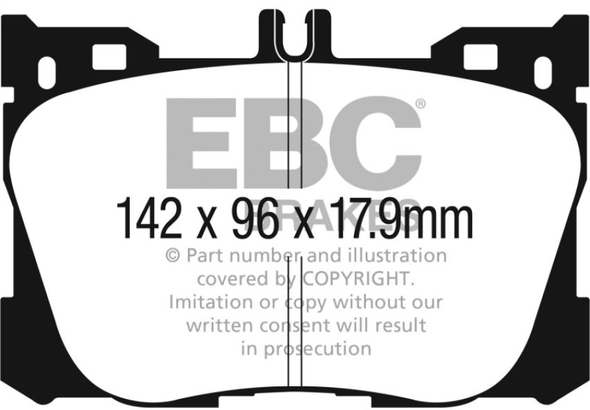 EBC Brakes DP33070C Redstuff Ceramic Low Dust Brake Pads