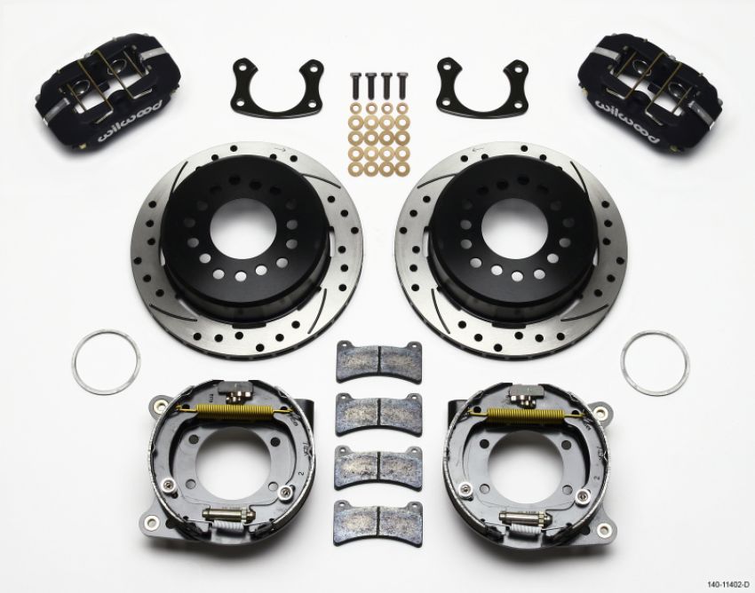Wilwood 140-11402-D Dynapro Low-Profile 11.00in P-Brake Kit Drilled New Big Ford 2.36in Offset