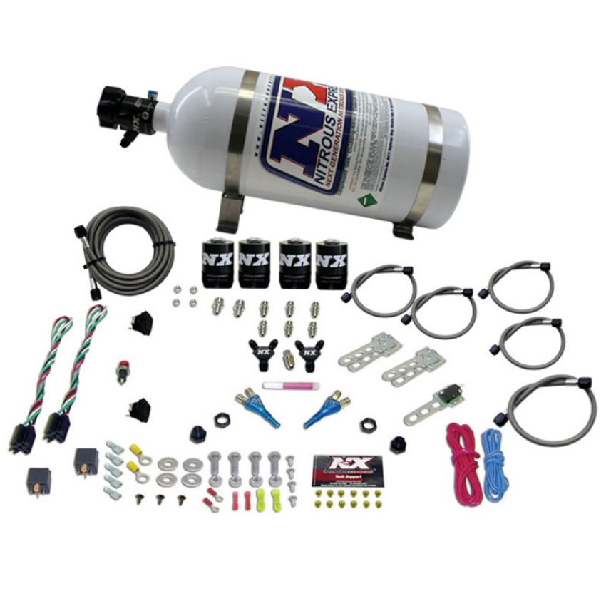 Nitrous Express 20927-10 SPORT COMPACT EFI DUAL STAGE (35-75) X 2 WITH 10LB BOTTLE