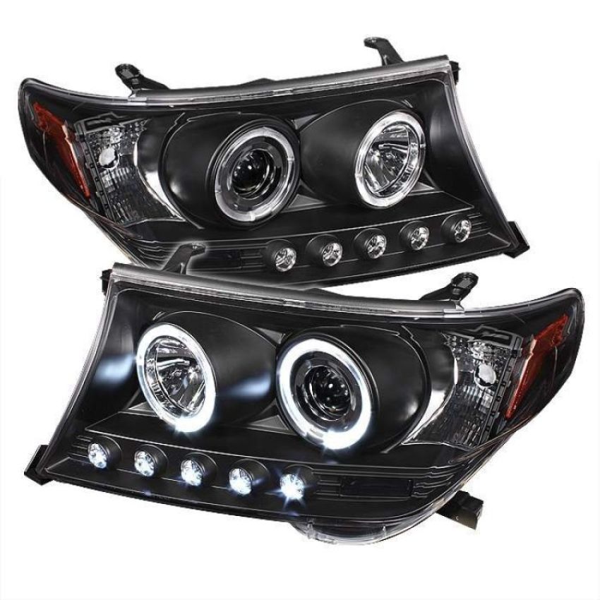 SPYDER 5008275 Projector Headlights - LED Halo - Black