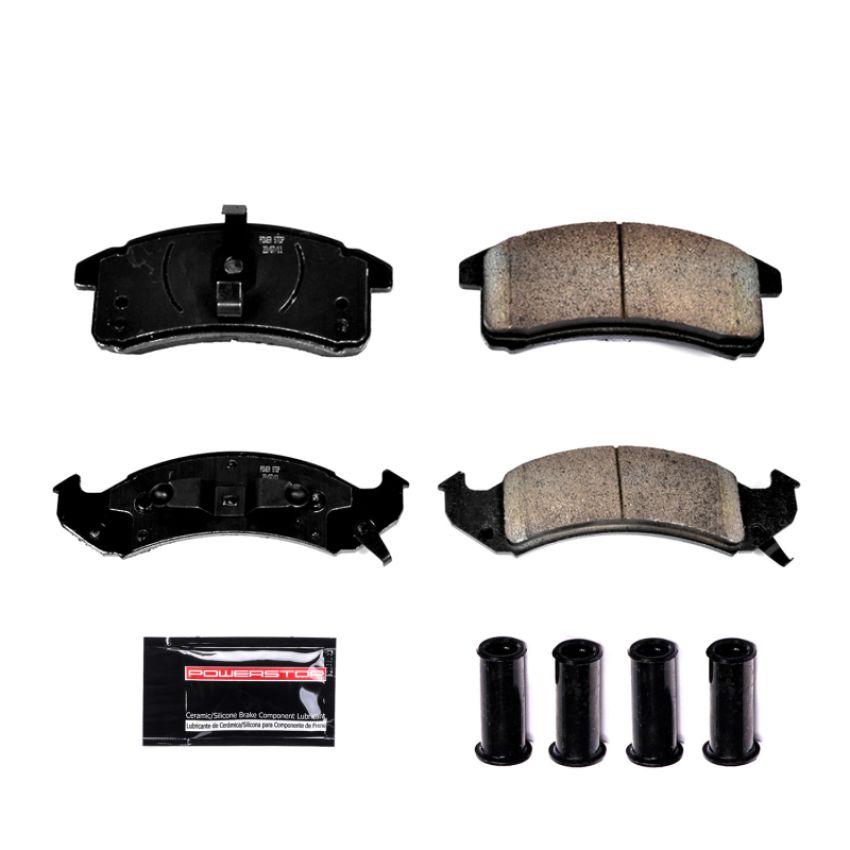 PowerStop Z23-505 PowerStop - Z23 Daily Driver Carbon-Fiber Ceramic Brake Pads with Hardware Kit