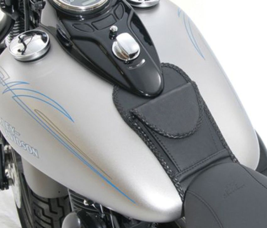 Mustang Motorcycle 93348 Mustang 09-23 Harley FLSTB Softail Tank Bib - Black