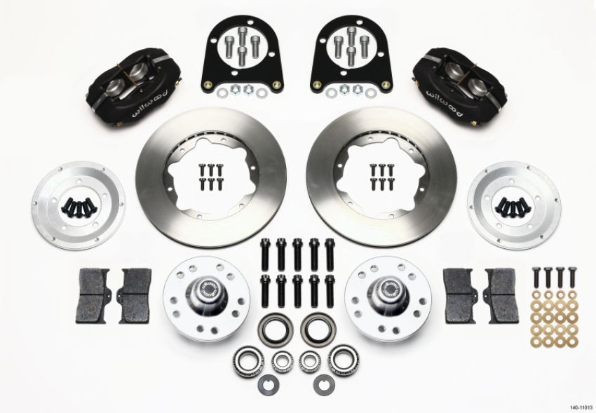 Wilwood 140-11013 Forged Dynalite Front Kit 11.00in 37-48 Ford Psgr. Car Spindle