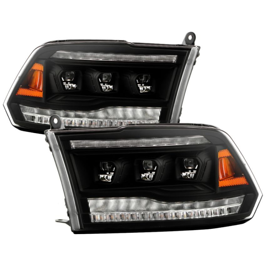 SPYDER 5088666 High-Power LED Module ( Low Beam ) Equipped Headlights - Version 2 - Black