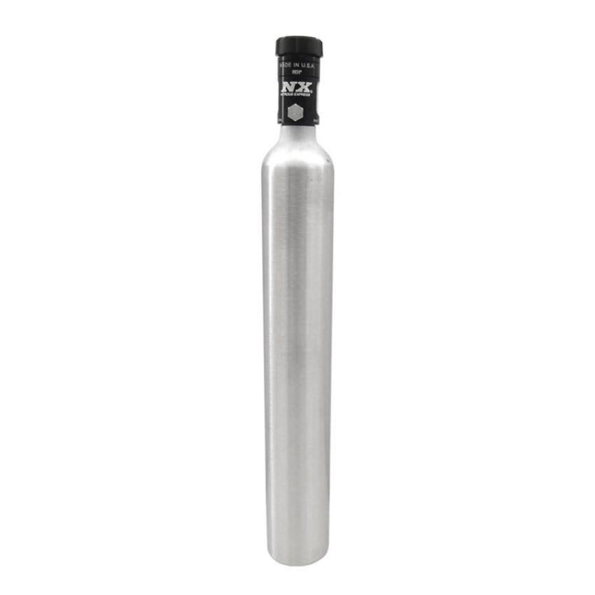 Nitrous Express 11022 10 OZ MINI-BOTTLE W/ MOTORCYCLE VALVE (2 DIA. X 15.09 TALL)