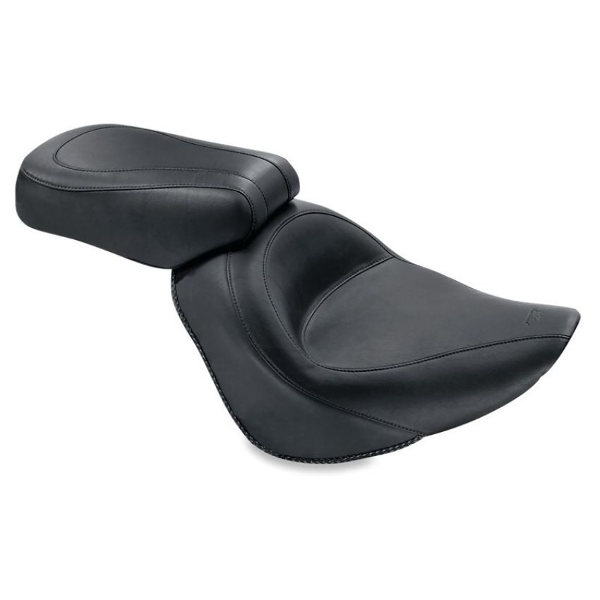 Mustang Motorcycle 76244 Mustang 06-17 Harley Softail Wide Tire (200mm) Standard Touring Solo Seat - Black