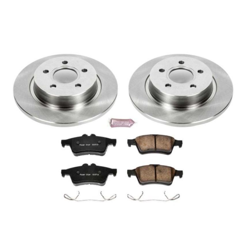 PowerStop KOE4613 OE Stock Replacement Low-Dust Ceramic Brake Pad and Rotor Kit