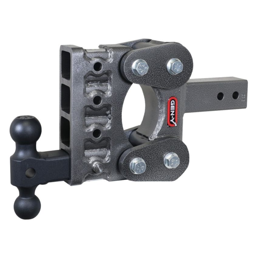 GEN-Y Hitch GH-2314 Gen-Y The Boss Torsion-Flex 2.5in Shank 5in Drop 1.1K TW 10K Hitch w/GH-031 Dual-Ball