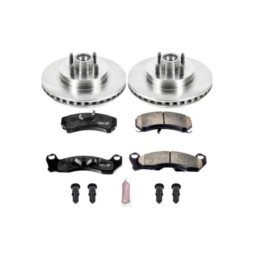 PowerStop KOE1279 OE Stock Replacement Low-Dust Ceramic Brake Pad and Rotor Kit
