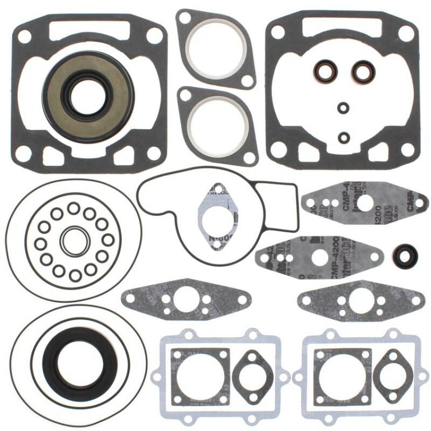 Vertex Pistons 711273 Vertex Gaskets 02-06 Arctic Cat ZR 440 Sno-Pro Complete Gasket Kit w/ Oil Seals