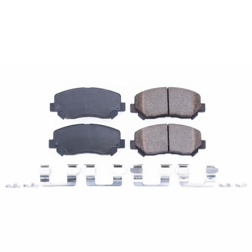 PowerStop 17-1640A PowerStop - Z17 Low-Dust Ceramic Brake Pads with Hardware