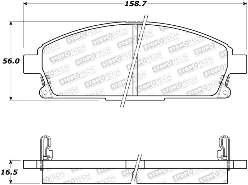 Stoptech 308.06911 Street Brake Pads