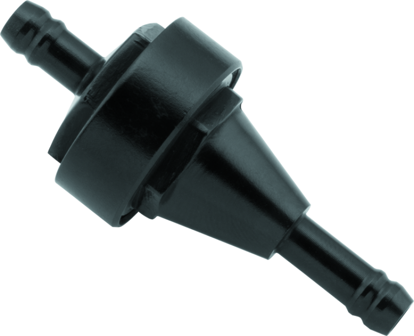 BikeMaster 152402 1/4in Inline Fuel Filter - Black