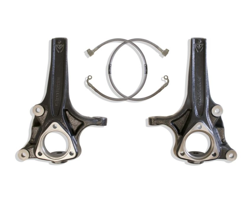 Maxtrac 702740 2019+ RAM 1500 2WD 4in Front Lift Spindles w/Extended DOT Compliant Brake Lines