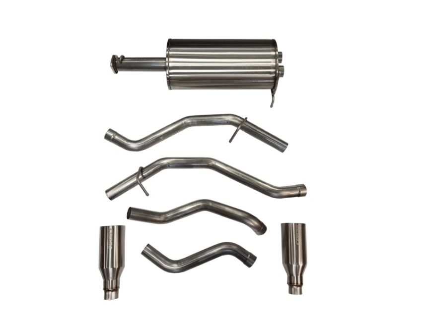CORSA Performance 21035 Corsa 19-24 Ram 1500 5.7L Crew Cab w/ 57in or 76in Bed Cat-Back Dual Rr Exit 5in Satin Polished Tips