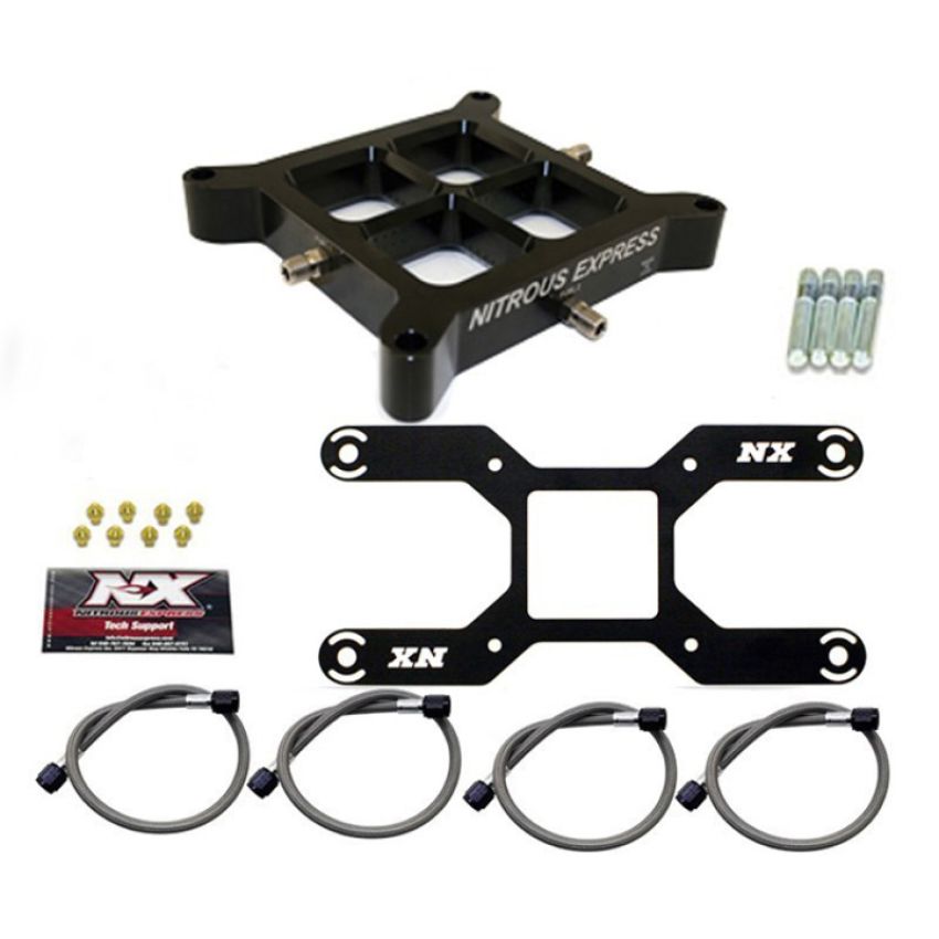 Nitrous Express NX642 DUAL STAGE BILLET CROSSBAR PLATE CONVERSION (50-800HP) (4150 FLANGE)