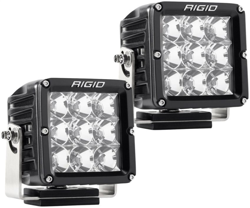 LED Light 4x4in D-XL Pro Series Flood Beam Pair