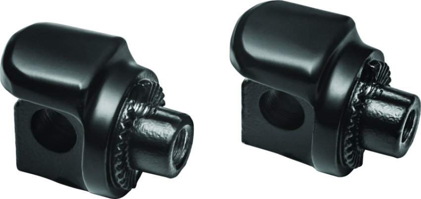 Kuryakyn 8895 Non-Pivot Splined Peg Adapter Harley-Davidson Models Black