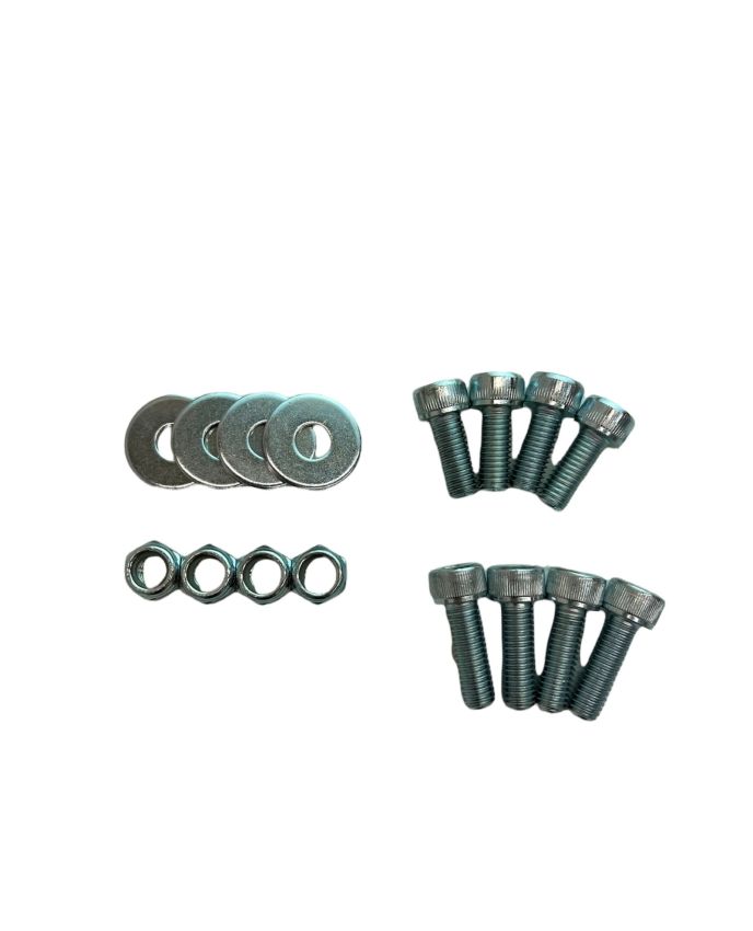 SPARCO SCO50001ZN Bottom Seat Mount Hardware Kit Black Zinc