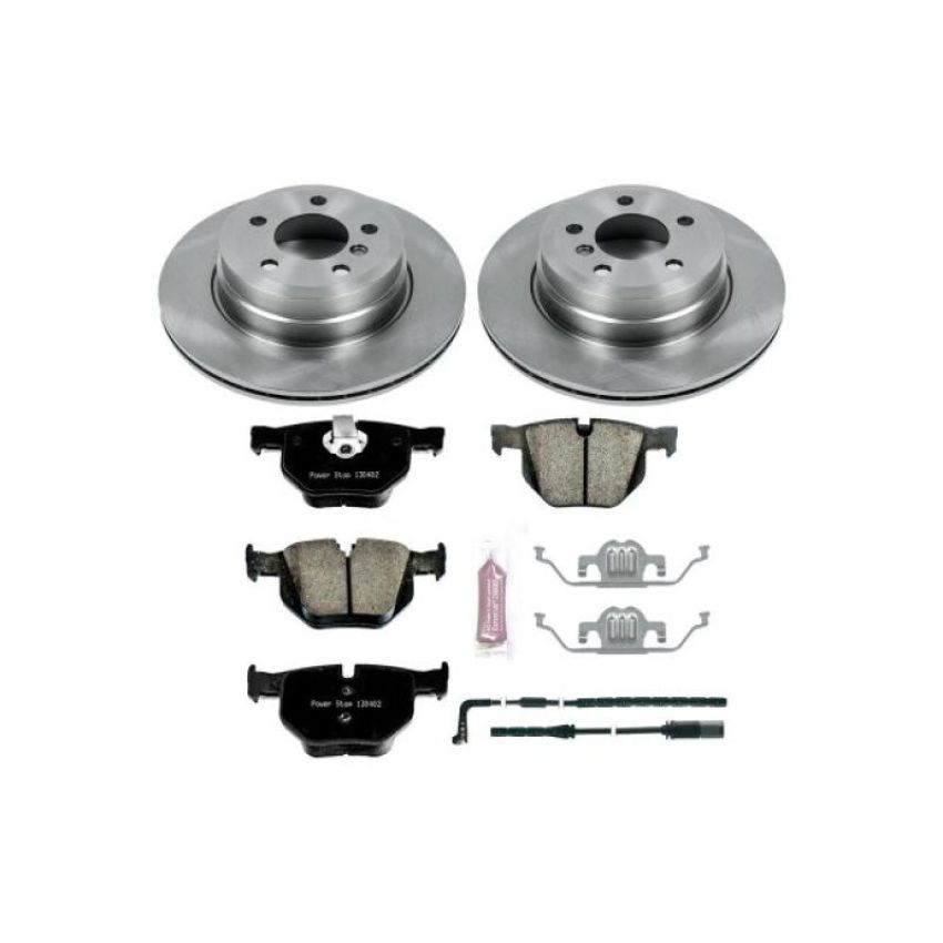 PowerStop KOE5984 OE Stock Replacement Low-Dust Ceramic Brake Pad and Rotor Kit