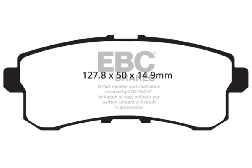 EBC Brakes DP61876 6000 Series Greenstuff Truck/SUV Brakes Disc Pads