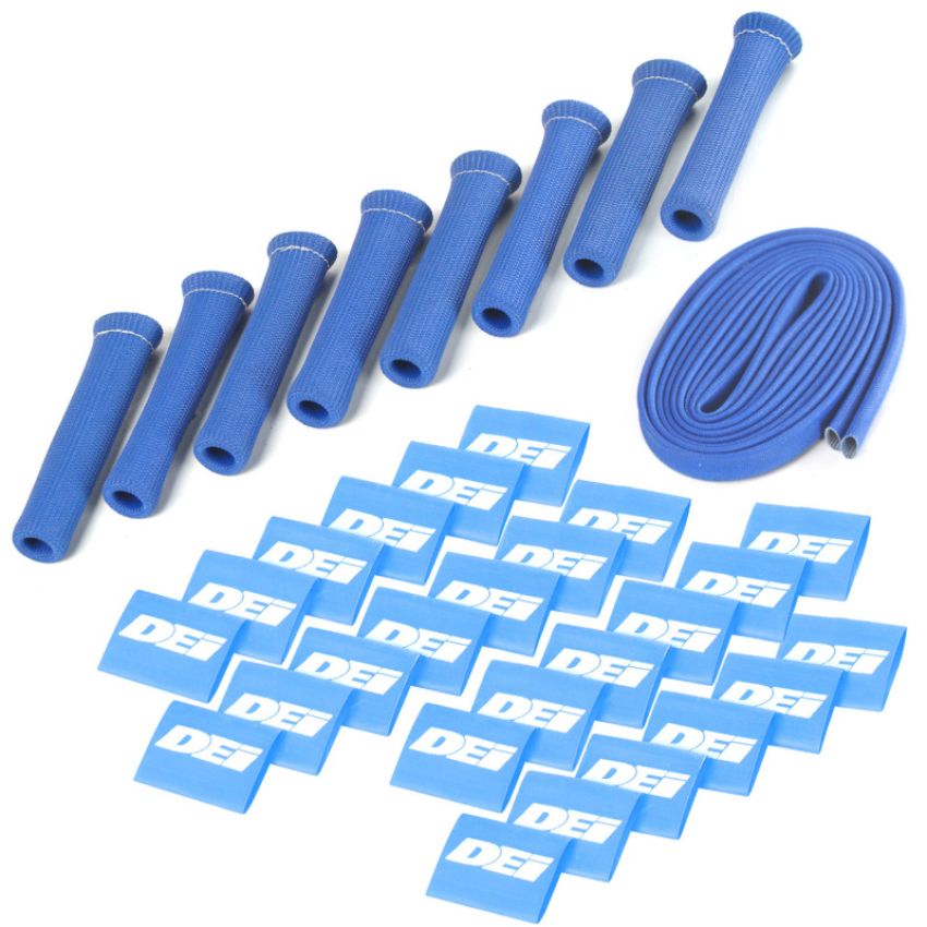 Design Engineering 10732 Protect-A-Boot & Wire Kit Blue 8 Cylinder