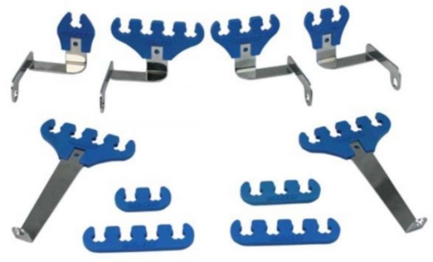 MOROSO MOR72130 SBF Spark Plug Wire Loom Kit - Blue