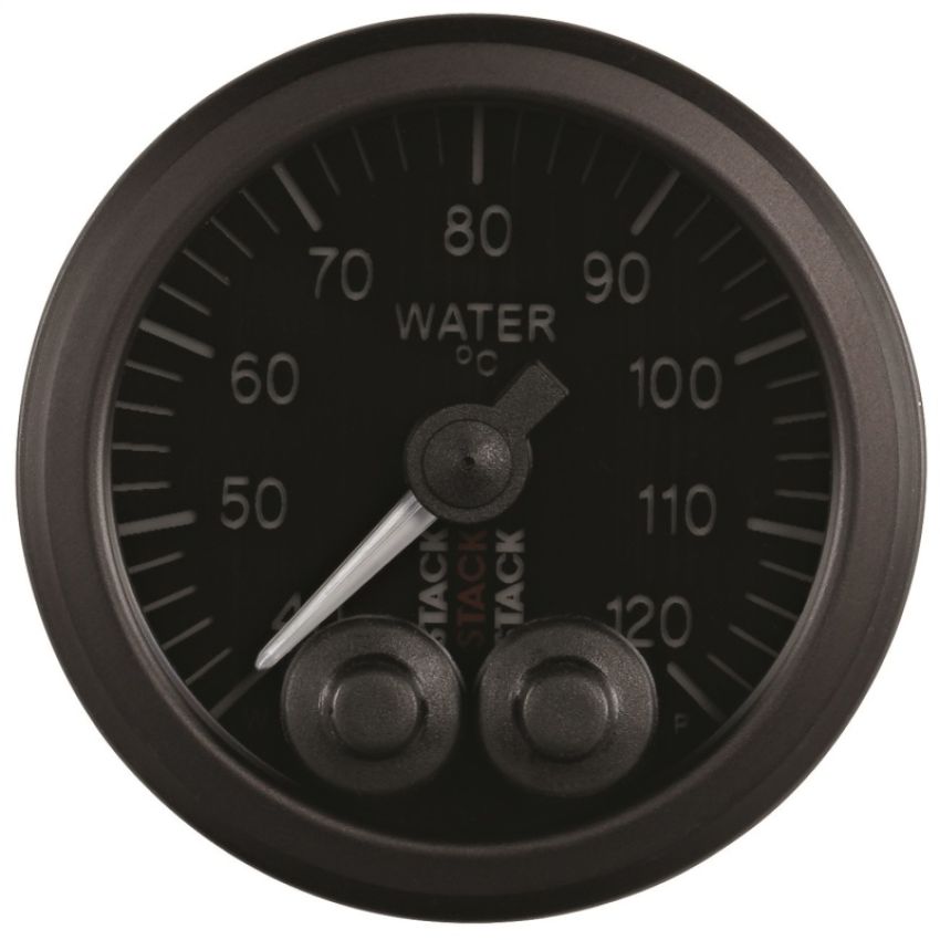 AutoMeter ST3507 Stack 52mm 40-120 Deg C 1/8in NPTF Male Pro-Control Water Temp Gauge - Black
