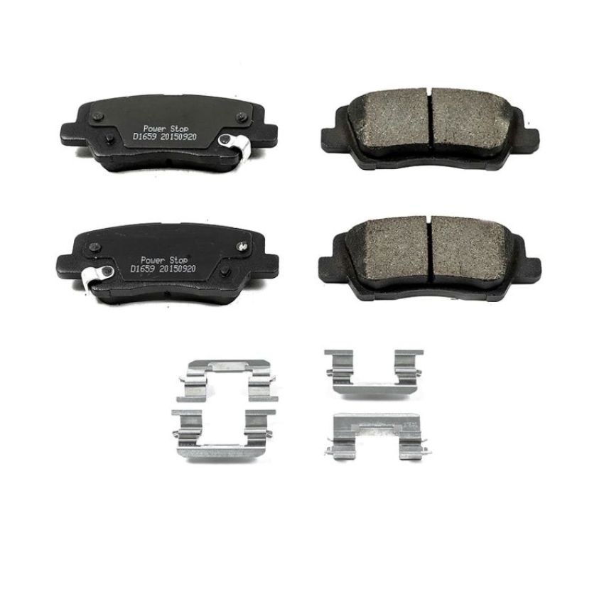 PowerStop 17-1659 PowerStop - Z17 Low-Dust Ceramic Brake Pads with Hardware