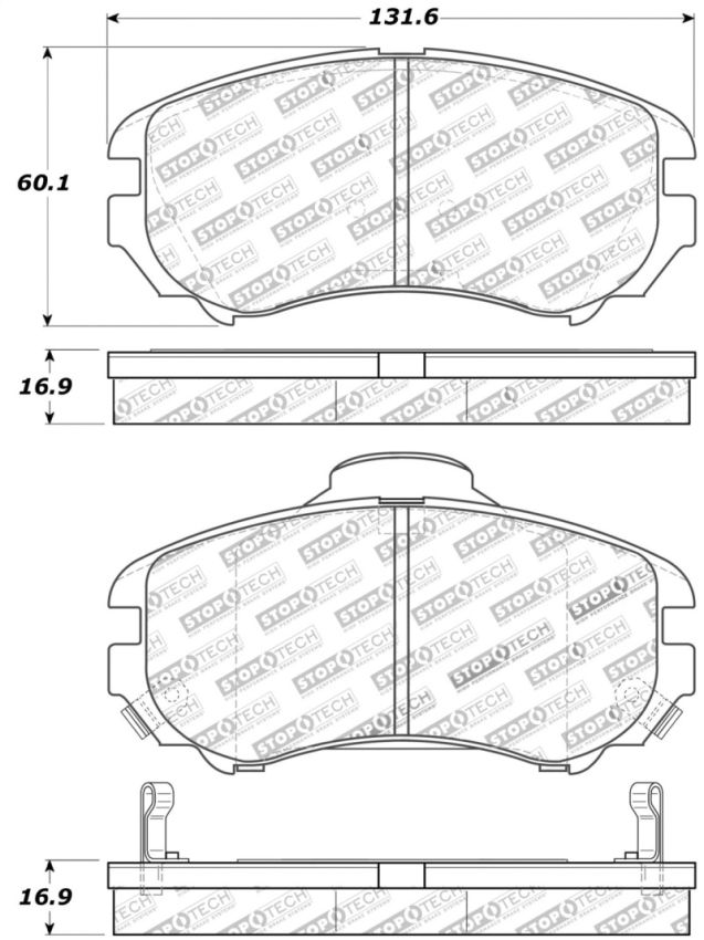 Stoptech 308.09240 Street Touring Brake Pads