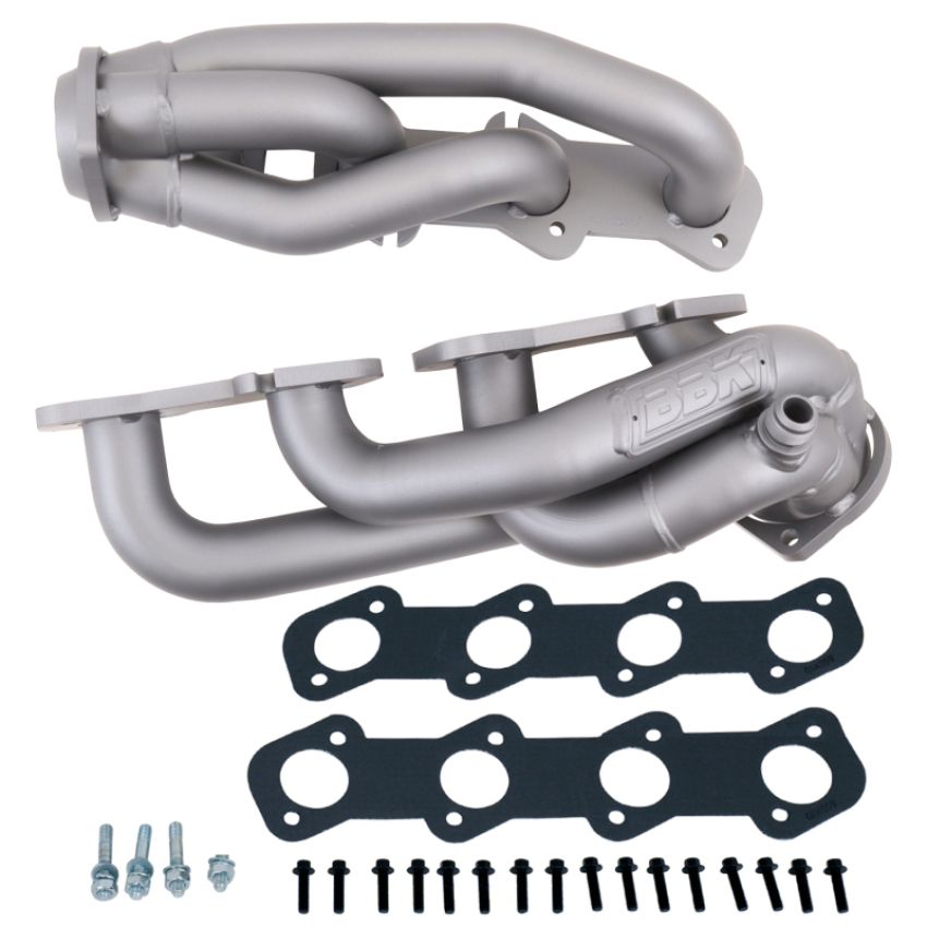 BBK Performance Parts 3515 97-03 FORD F150 97-02 FORD EXP 4.6L 1-5/8 SHORTY HEADERS (TITANIUM CERAMIC)