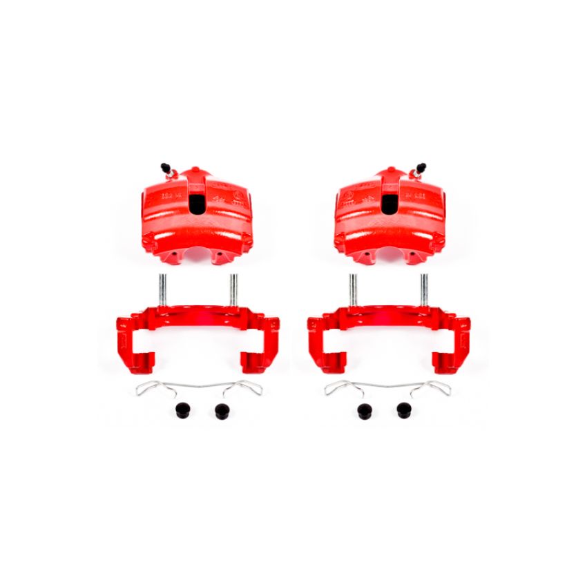 PowerStop S2974A Red Powder Coated Calipers