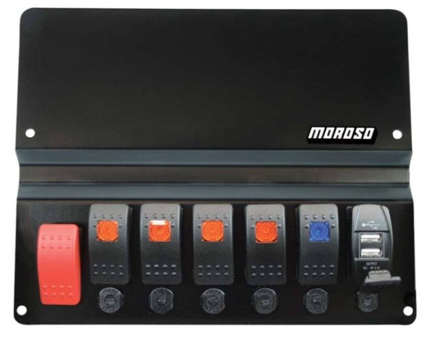 Moroso 74311 BMW E46 Dash Block Off Plate With Switches
