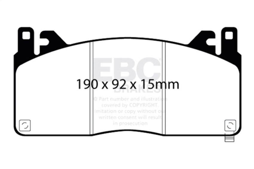 EBC Brakes DP33055C Redstuff Ceramic Low Dust Brake Pads