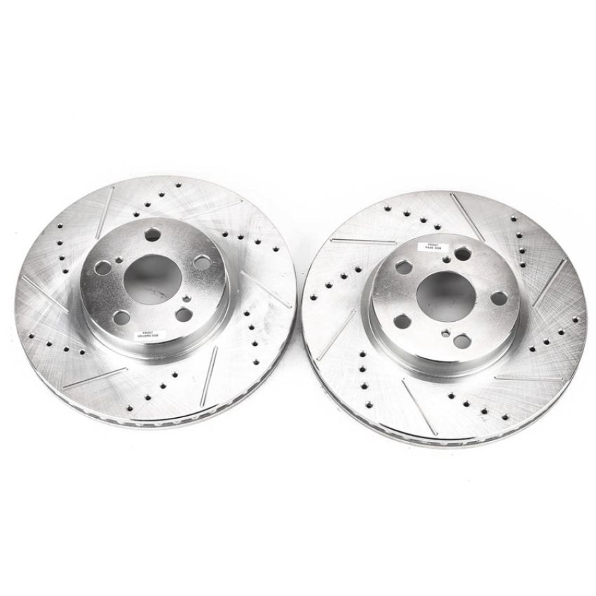 PowerStop JBR1311XPR PowerStop Evolution Performance Drilled, Slotted & Plated Brake Rotor Pair