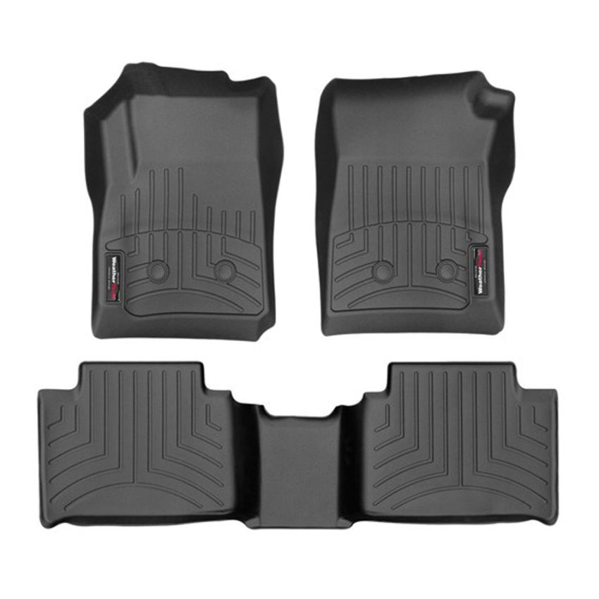 WEATHERTECH WEA44751-1-2 Black Front And Rear Floorliners