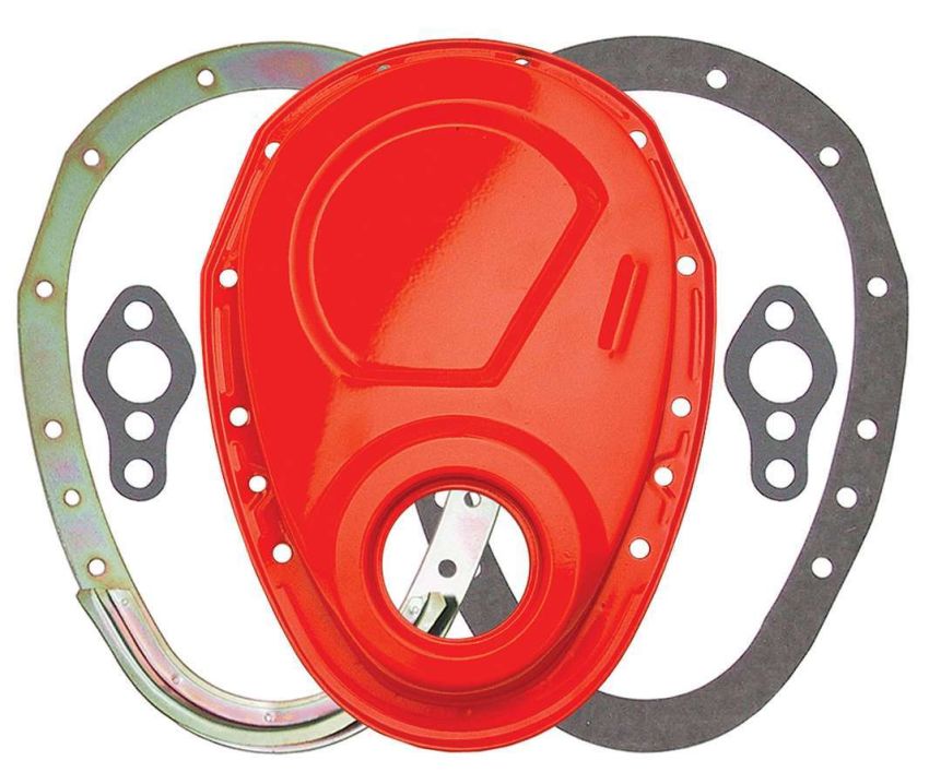 TRANS-DAPT TRA9923 SBC 2pc Timing Cover Orange