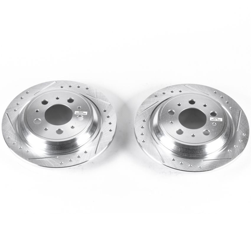 PowerStop EBR624XPR PowerStop Evolution Performance Drilled, Slotted & Plated Brake Rotor Pair