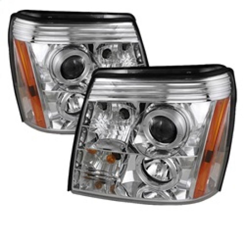SPYDER 5037930 Projector Headlights - LED Halo - DRL - Chrome