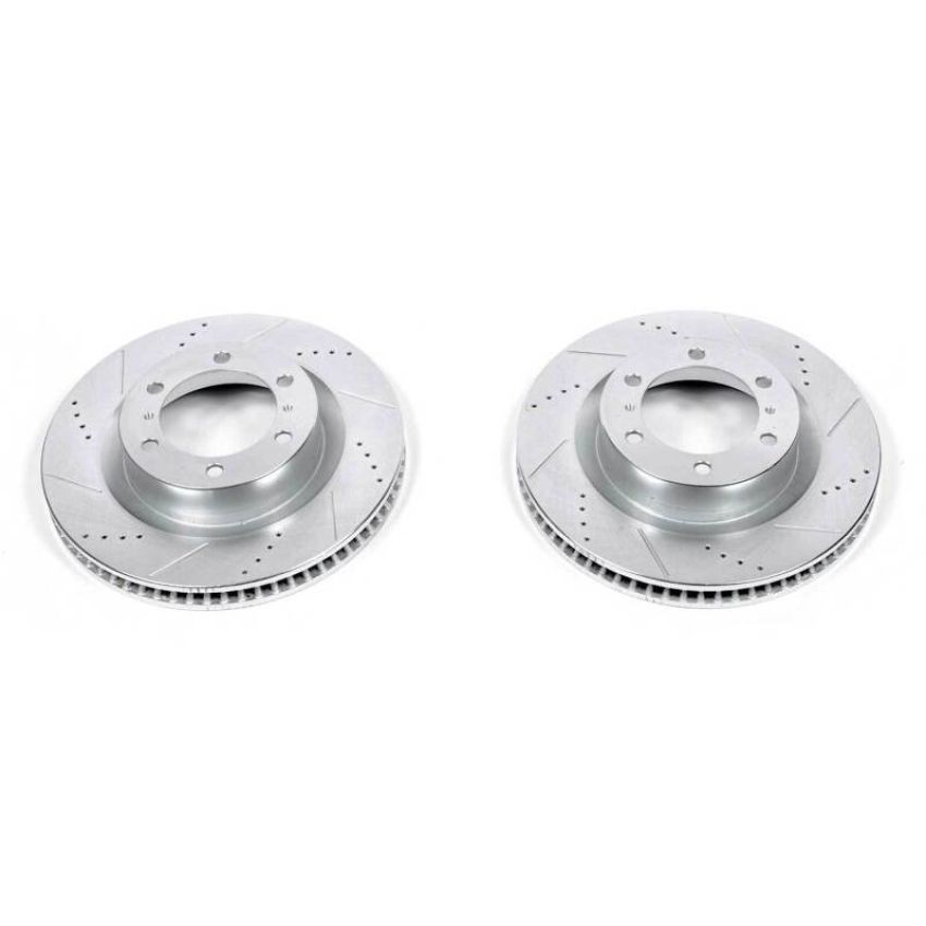 PowerStop JBR1395XPR PowerStop Evolution Performance Drilled, Slotted & Plated Brake Rotor Pair