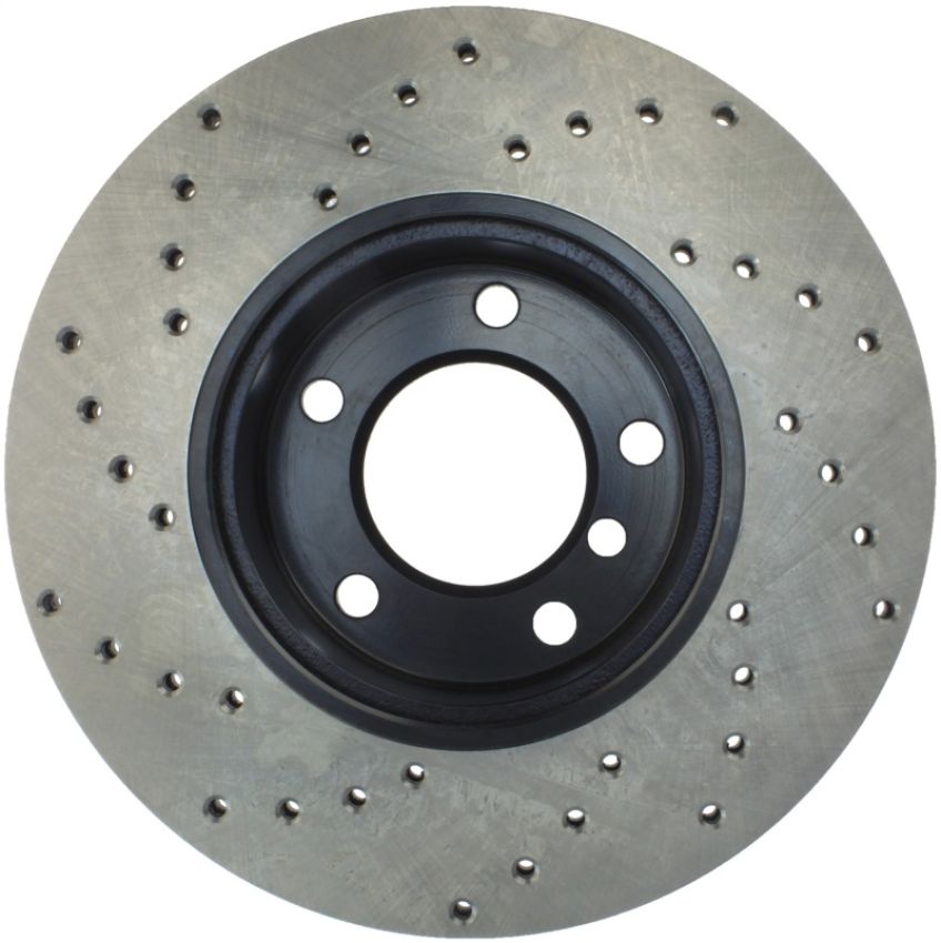 Stoptech 128.34077L 08-10 BMW 128i Cross Drilled Left Front Rotor