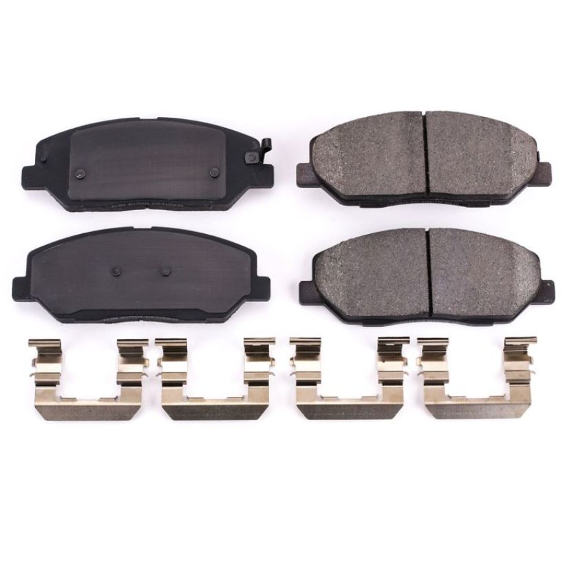 PowerStop 17-1384 PowerStop - Z17 Low-Dust Ceramic Brake Pads with Hardware