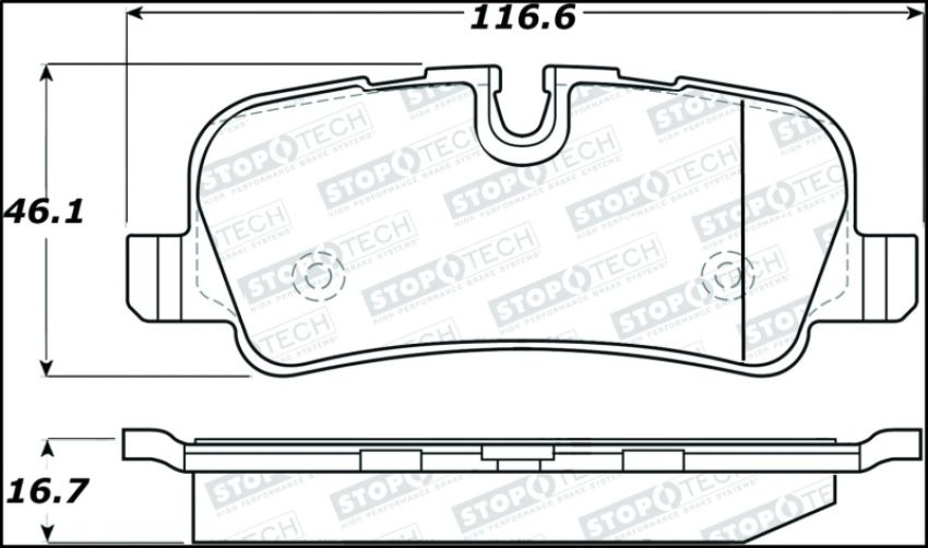 Stoptech 308.10990 Street Brake Pads