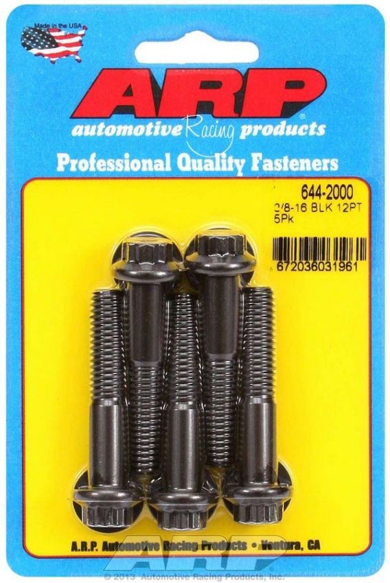 ARP ARP644-2000 Bolt Kit - 12pt. (5) 3/8-16 x 2.000